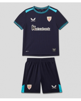 Billige Fotballdrakt Athletic Bilbao Replika Bortedraktsett Barn 2025-26 Kortermet (med bukser)
